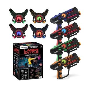 4 Set Laser Tag Guns with Vests